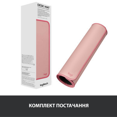 Коврик для мышки Logitech Desk Mat Studio Series Darker Rose (956-000053) Винница - изображение 8
