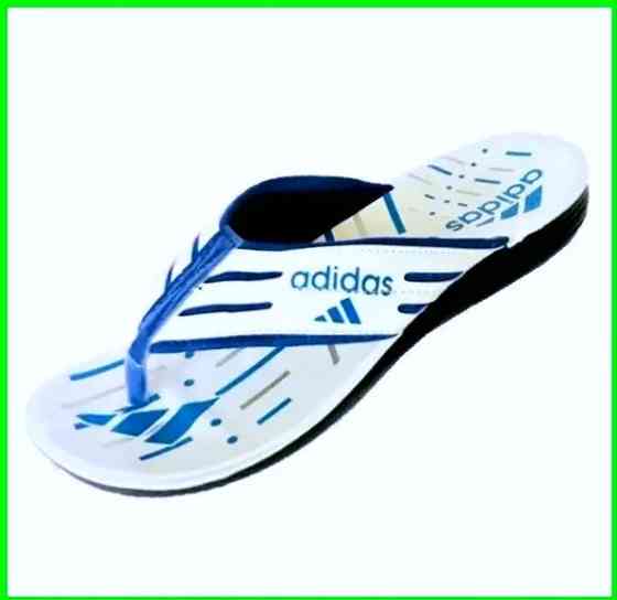 Чоловічі Шльопанці Тапочки Adidas Сланці В'єтнамки Білі (розміри: 40,41,42,43,44) Дніпро