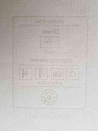 Шпалери метрові вінілові на флізелін Grandeco Poem однотонні структурні під тканина льон білі з блакитним Київ