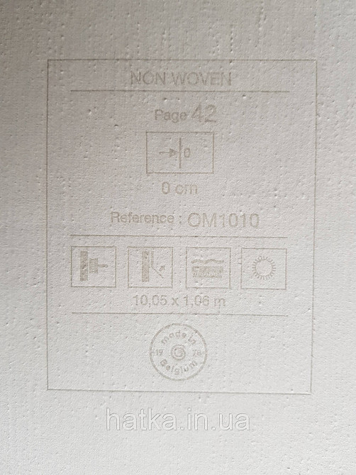 Шпалери метрові вінілові на флізелін Grandeco Poem однотонні структурні під тканина льон білі з блакитним Київ - фото 3