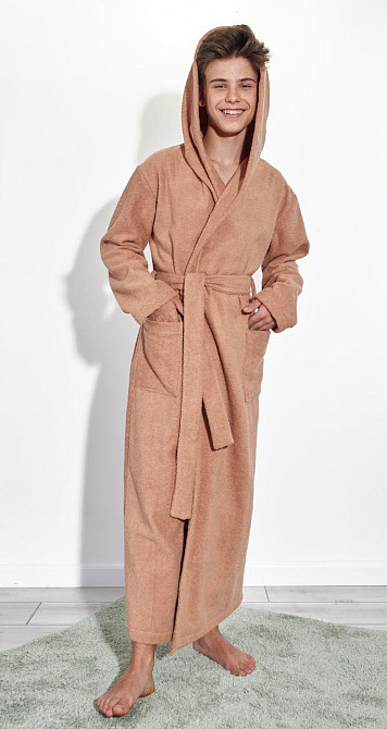 Подростковый махровый халат с капюшоном Киев - изображение 2