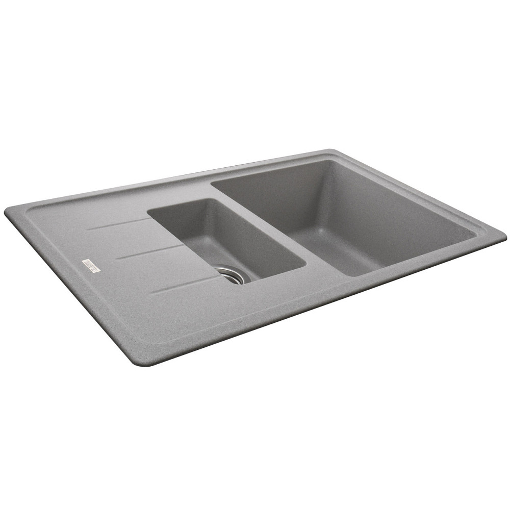 Гранітна мийка Globus Lux IZEO сірий камінь 780x500 мм-А0005 Київ - фото 3