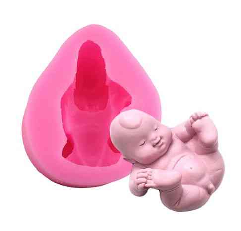 Молд силиконовый Младенец 55 на 63 мм розовый Киев