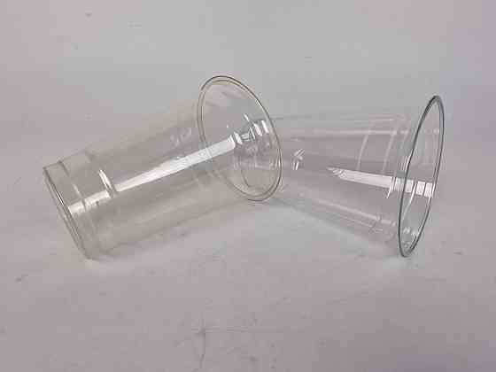 Стакан одноразовий РЕТ щільний, прозорий, 400 мл NEW (50 шт.) Харків