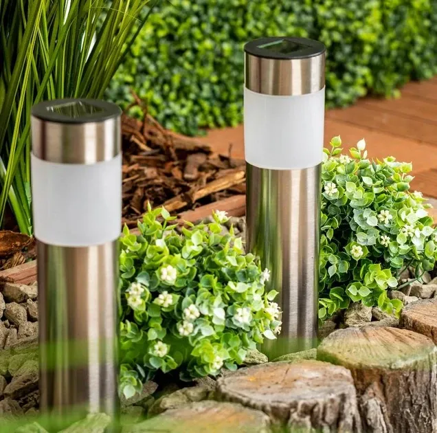 Світильник садовий 8 WW біле світло 2 шт в упаковці на сонячній батареї, пеєрносний Одеса - фото 4