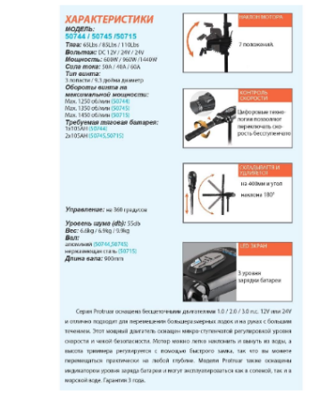 Электромотор Haswing Protruar 3 л.с. 110Lbs 24В Днепр