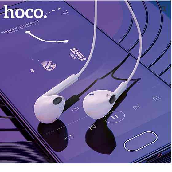 Навушники HOCO M101 Crystal joy Type-C wire-controlled digital earphones with microphone White Київ
