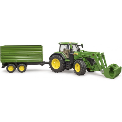 Спецтехника Bruder трактор John Deere 7R 350 с погрузчиком и прицепом (03155) Винница - изображение 8