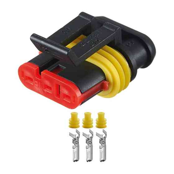 Роз'єм конектор 3-кон., Дат, Скорости, 282087-1, TE Америка, Корея, Японія, Buick, Cadillac, Chevrolet, Daewoo, GMC, Isuzu Київ