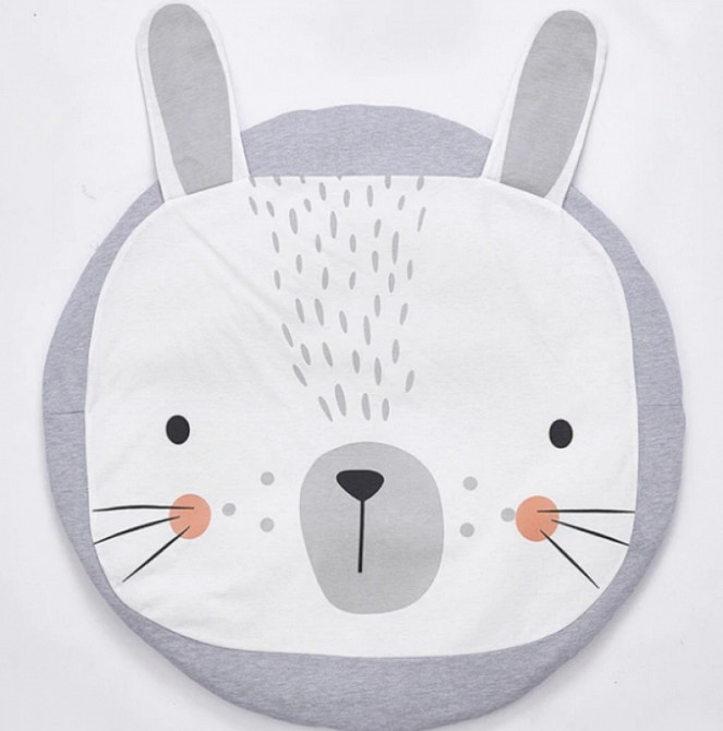 Одеяло коврик в детскую комнату Серый Зайка Винница - изображение 2