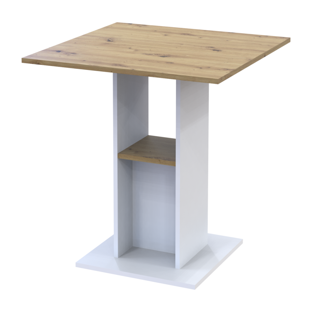 Стіл на кухню Doros Коуд 70х70х74 см Білий/Дуб артизан (DRS-011439) Львів - фото 2