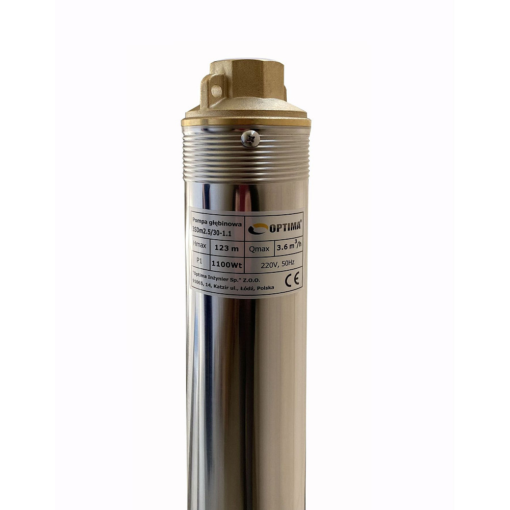 Насос свердловинний з підв, стійк, до піску 3″ OPTIMA 3SDm2,5/30 1,1 кВт 124м +пульт+кабель 15м NEW Тернопіль - фото 7