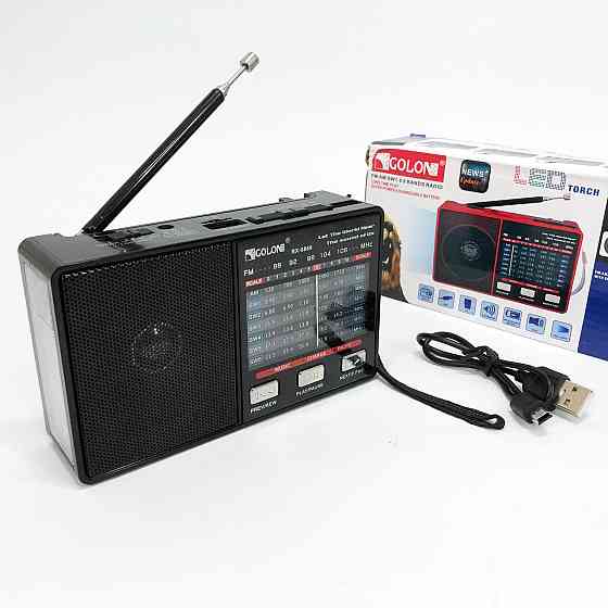 Всеволновой радио приемник GOLON, Радиоприемник от сети 220 аналоговый, Радио с встроенным MP3 плеером OL-28 Львов