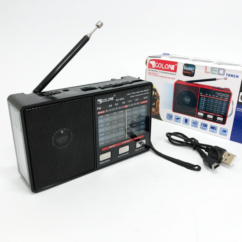 Всеволновой радио приемник GOLON, Радиоприемник от сети 220 аналоговый, Радио с встроенным MP3 плеером OL-28 Львов - изображение 4