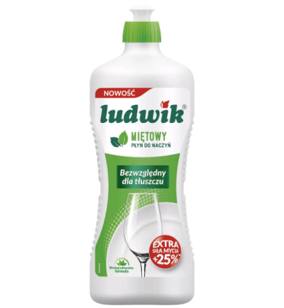 Засіб для миття посуду 900гр М'ята Ludwik Житомир
