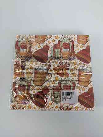 Новорічна серветка (ЗЗХЗ, 16 шт.) La Fleur "Новорічні акценти" (1 пачка) Харків