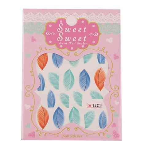 Наклейка на нігті "Пір'ячко" Київ