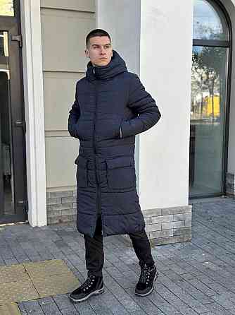 Чоловіча зимова куртка темно-синя Pobedov Tank L Київ