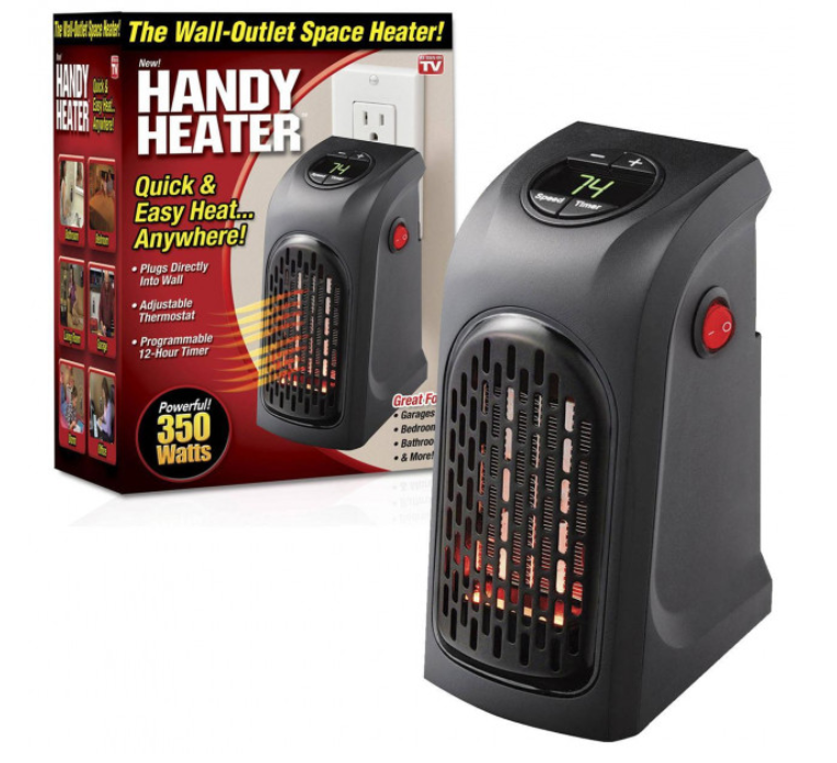 Тепловентилятор мини в розетку Handy Heater  400Вт портативный электрообогреватель комнатный 4445 Одесса - изображение 10