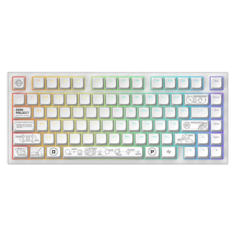 Клавіатура Dark Project ALU81 Terra Nova White (DPKB_NOVA_81_ANSI_WHITE_UA) ( Білий ) Харьков - изображение 1