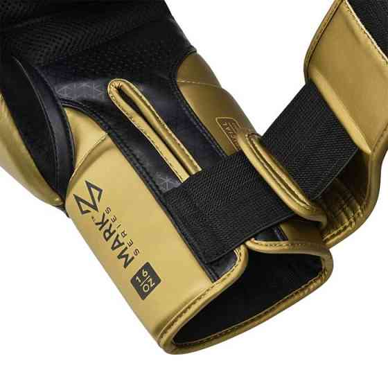 Боксерські рукавиці RDX MARK PRO SPARRING TRI LIRA 2 GOLDEN-14 унцій (капа в комплекті) Кам'янське