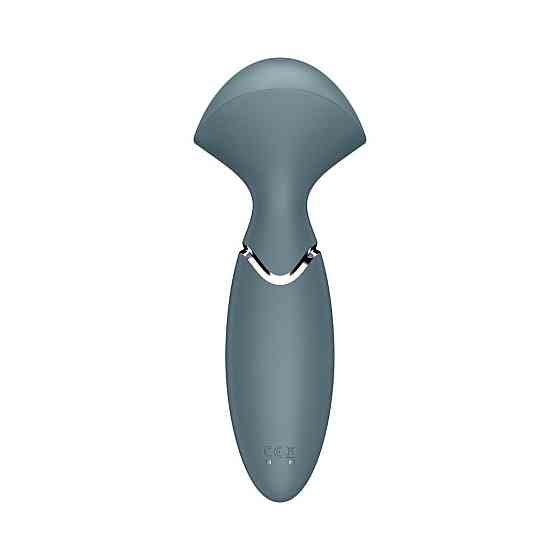 Универсальный компактный мощный массажер Satisfyer Mini Wand-er серый Sex Aura Киев