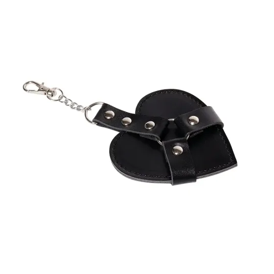 Брелок на карабіні для ключів Art of Chained Heart, Чорний Львов