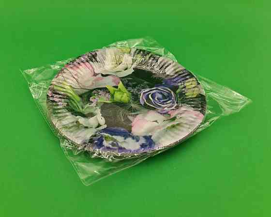 Бумажная тарелка с рисунком  18см