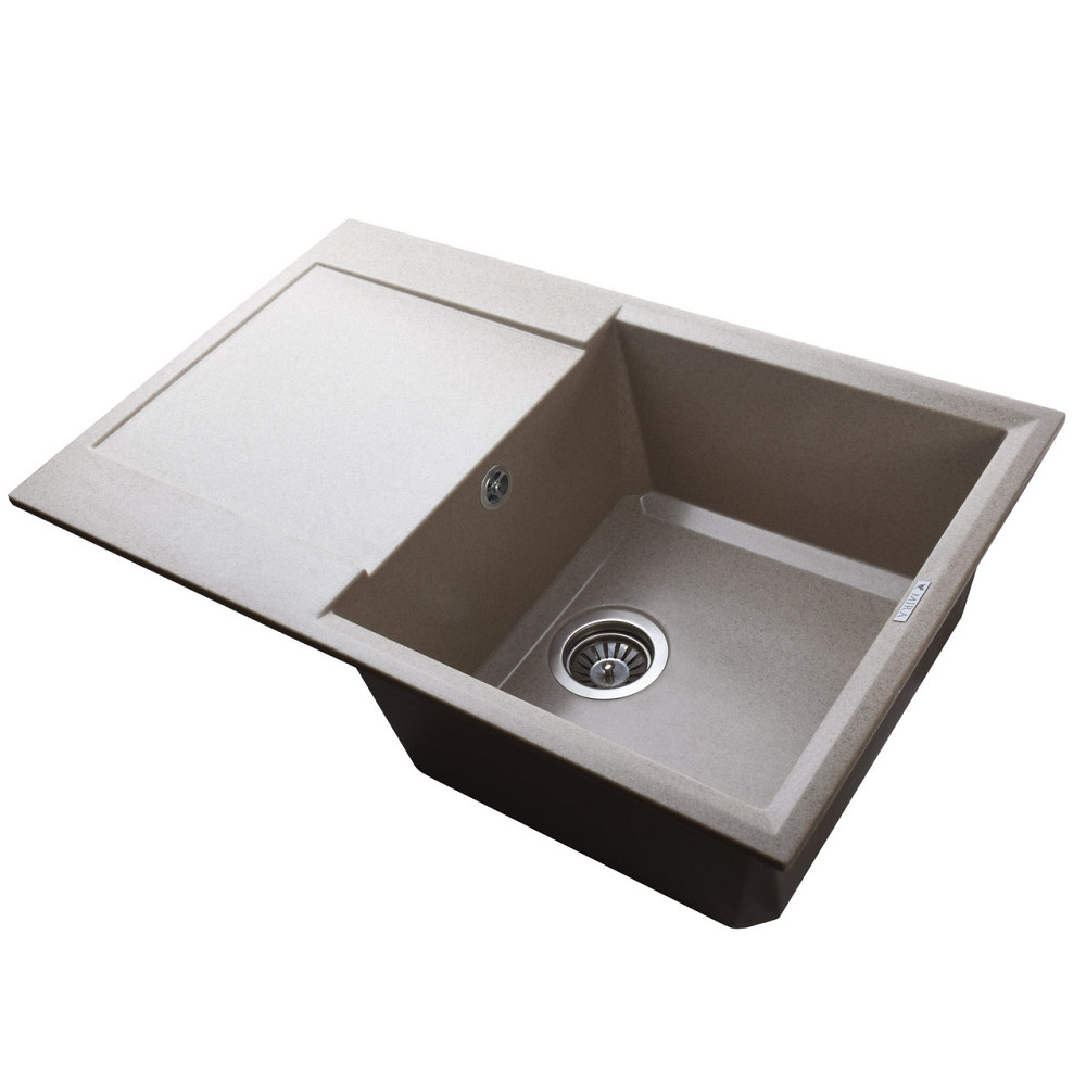 Гранитная мойка Mira KONIA бежевый 790 х 500 мм (000028910) Киев - изображение 4