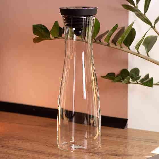 Стеклянный графин с крышкой 1.2 (л) для воды, сока, лимонада HP-19-43 Киев