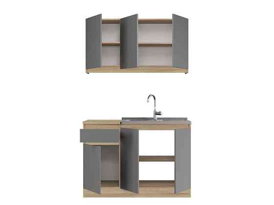 Кухня модульна Эверест Оптима набор №5 Графит 1,2 м (без столешницы) (DTM-5710) Львов