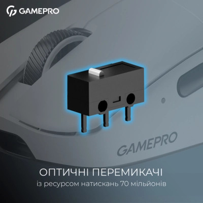 Мышка GamePro Asgard Odin 8K Wireless/USB White (GM035W) Винница - изображение 7