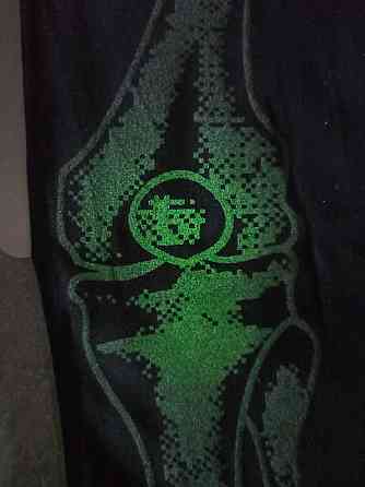 Жіночі колготи Скелетик на Хелловін принт світиться в темряві 40 den розмір M 42-44 чорний Київ