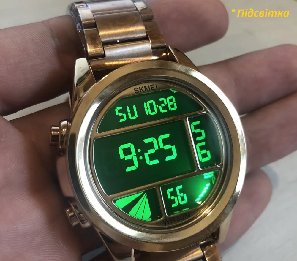 Наручний чоловічий годинник Skmei 1448 Indigo Рожеве золото Вінниця - фото 10