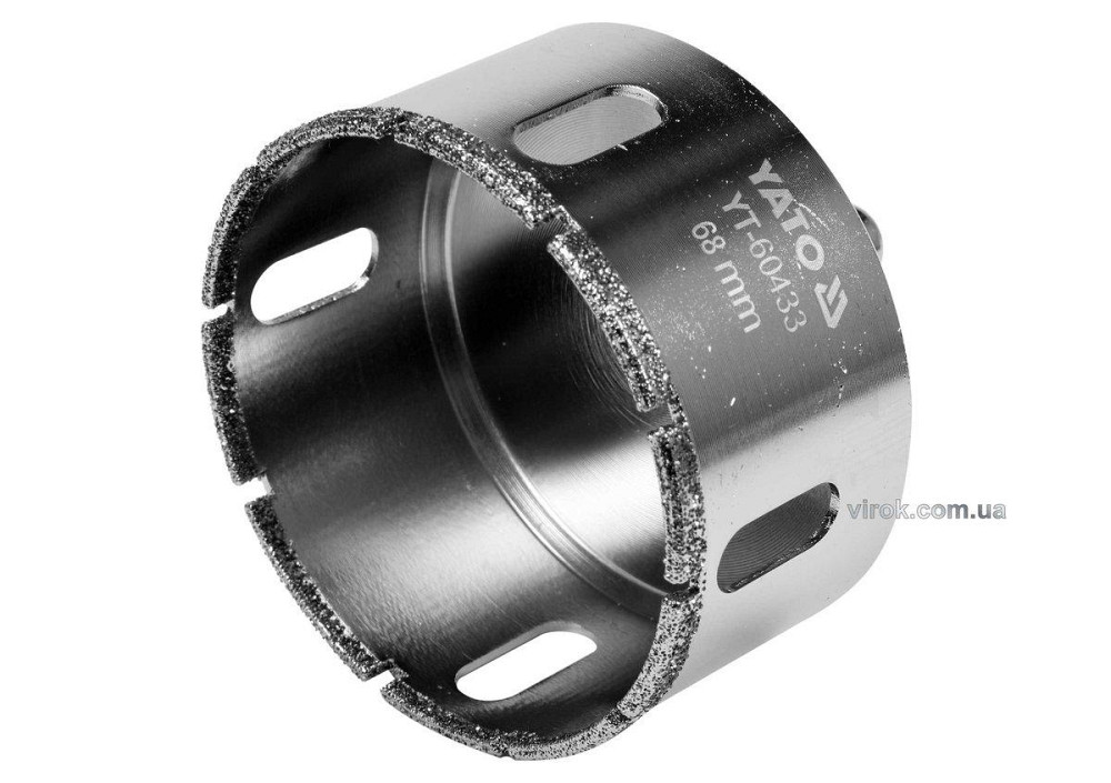 Свердло по гресу і кераміці YATO, Ø= 68 мм, при сухому і мокрому режимах [8/40] Одеса - фото 1