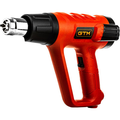 Строительный фен GTM HG2000EM, 2000Вт, 80-600С, 300/500л/мин, LCD-дисплей (HG2000EM) Винница - изображение 1