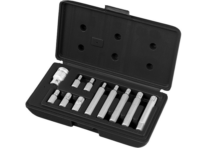 Набор бит SPLINE, хвостовик-шестигранник 1 1/2'', CrV,10 мм, 11 пред Полтава - изображение 1