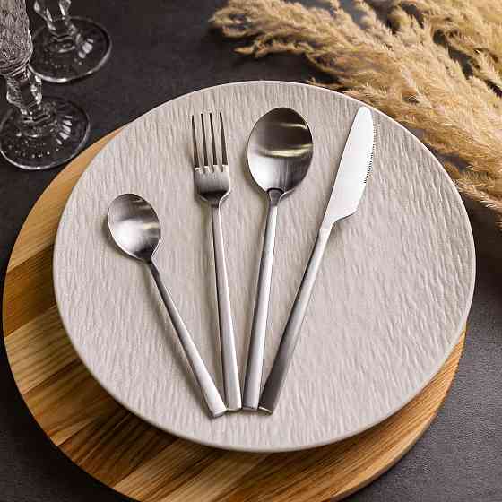 Набор столовых приборов на 6 персон 24 предмета столовый набор приборов Серебристый HP-20-24 Киев