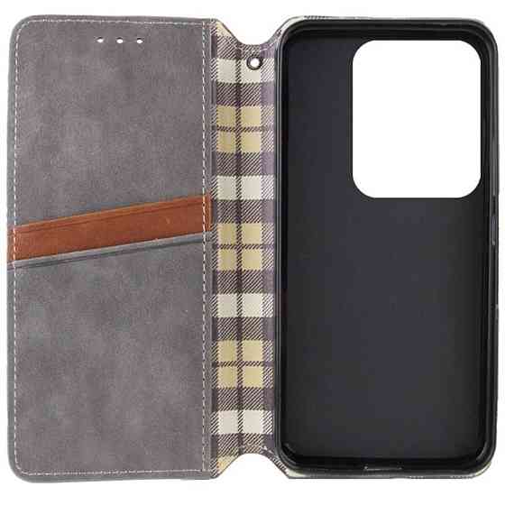 Чохол-книжка для смартфона Rubic Leather for Xiaomi Redmi Note 13 Pro 5G/POCO X6 5G Grey (RUBICXiNo13P5GGrey) Київ