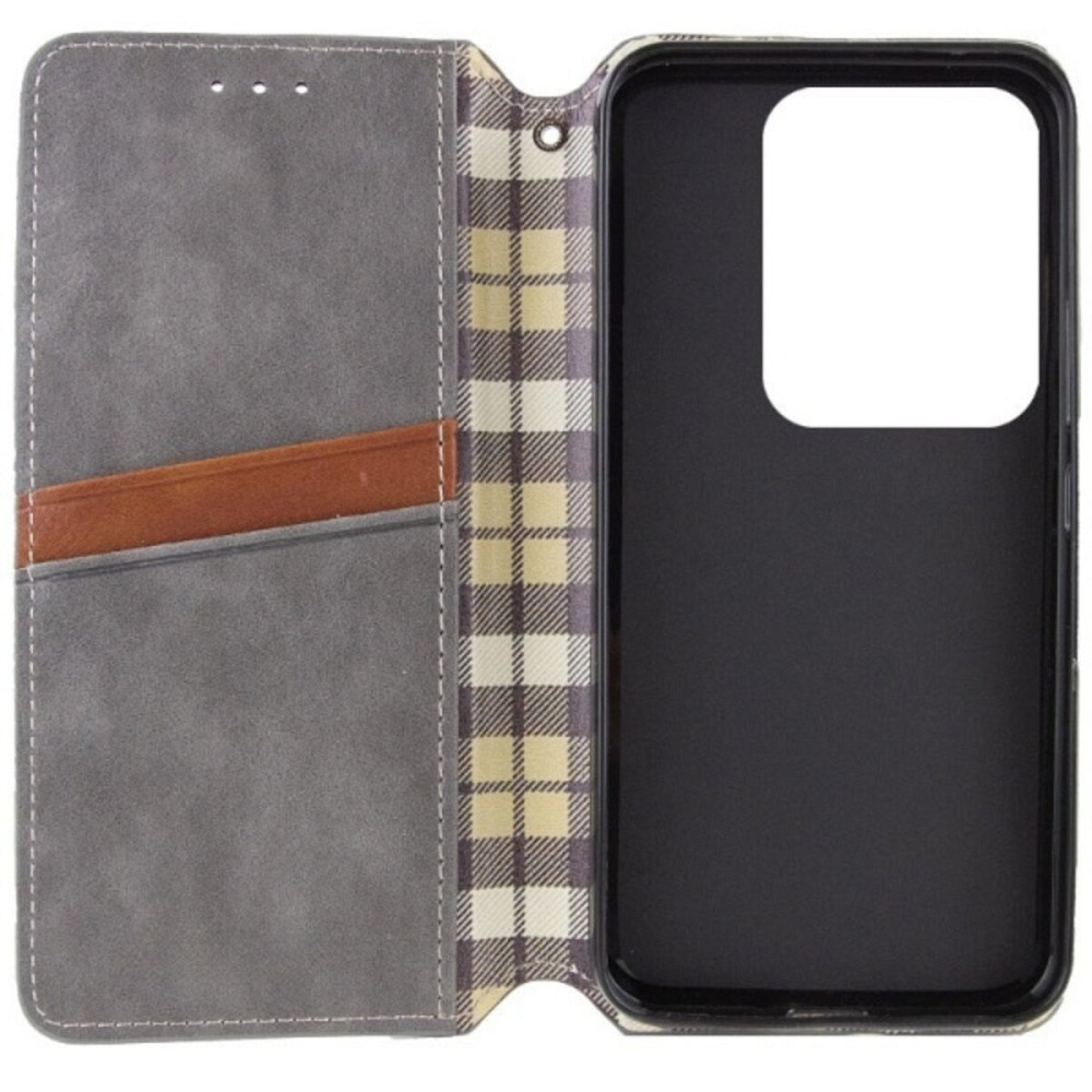 Чохол-книжка для смартфона Rubic Leather for Xiaomi Redmi Note 13 Pro 5G/POCO X6 5G Grey (RUBICXiNo13P5GGrey) Киев - изображение 3