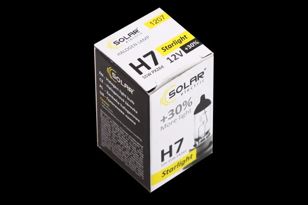 Лампа галогенная 12В  H7 Solar 55 +30% Starlight Винница - изображение 4