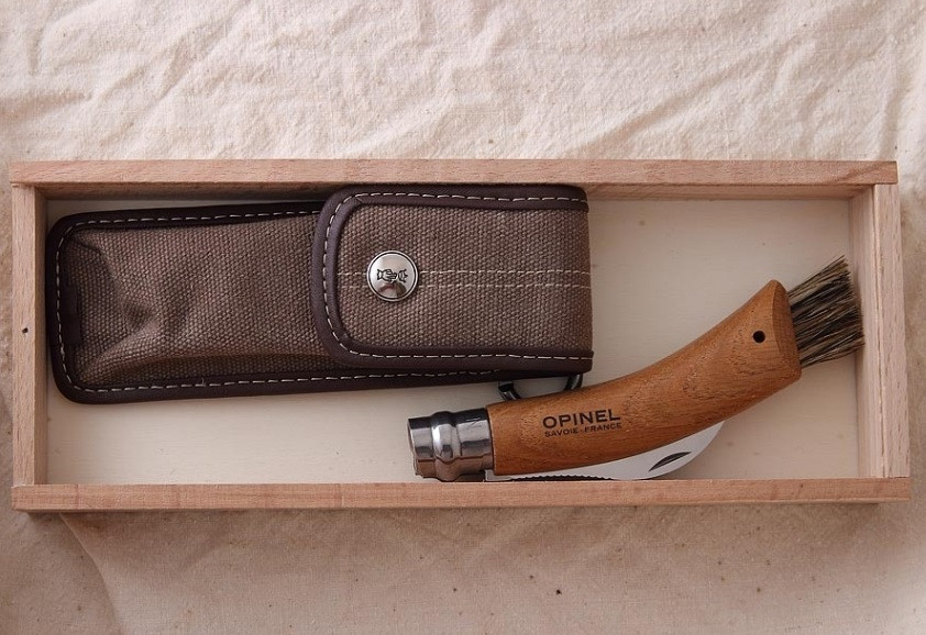 Складаний ніж для Грибів з чохлом у пеналі Opinel No8 "Chapighon blister" (001327) Неіржавка сталь Нововолинськ - фото 6