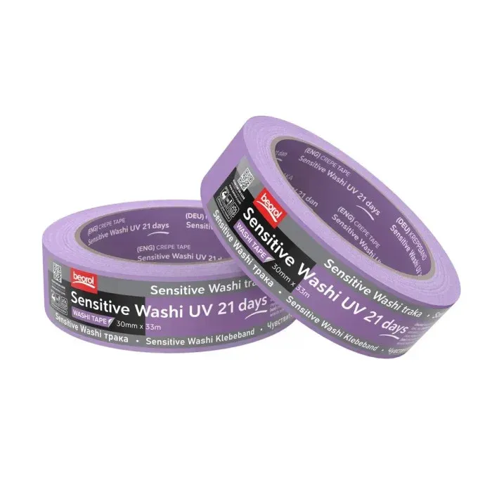 Малярна стрічка BEOROL SENSITIVE 21 день UV Washi Paper 30 мм*33 м  (комплект 5+1 в подарунок) Київ - фото 3