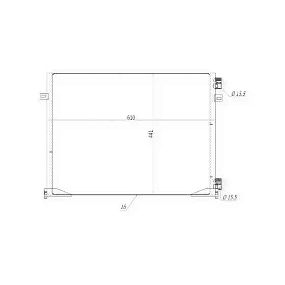 Радиатор Рено Trafic 1.9 dCI, 2.0 01- 390249 кондиционера Мукачево