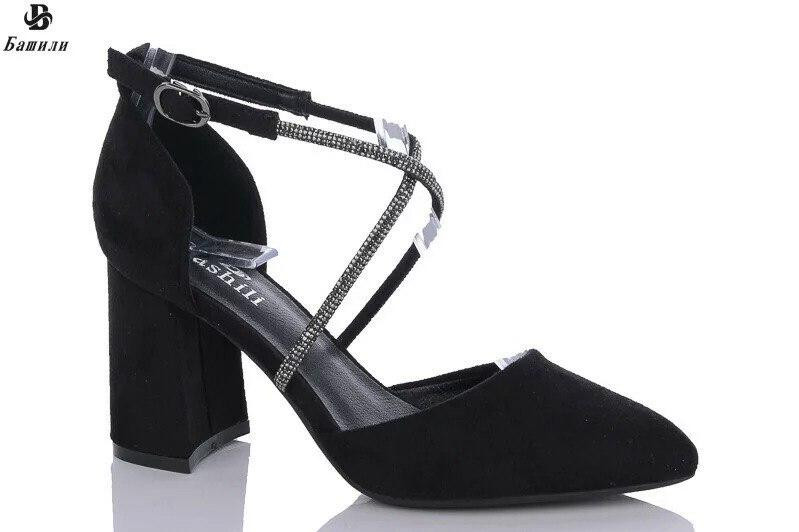 Bashili Босоніжки жіночі BASHILI X305-4 чорні (літо, еко-замша) (5861) Коломия - фото 1