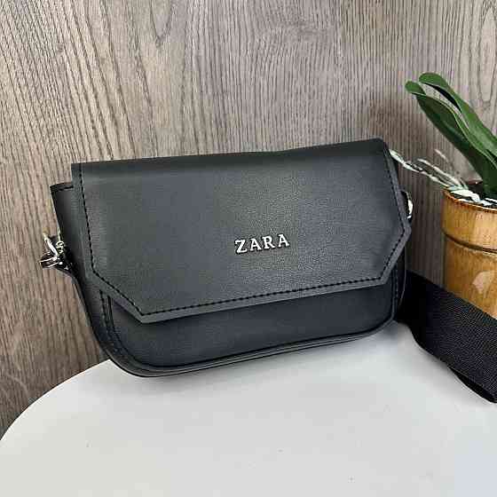 Жіноча міні сумочка клатч на плече стиль Zara чорна ( 29226 ) Харьков