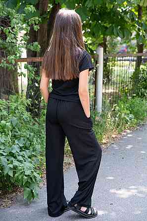 Костюм для девочек брюки + футболка, хлопок, топ Киев