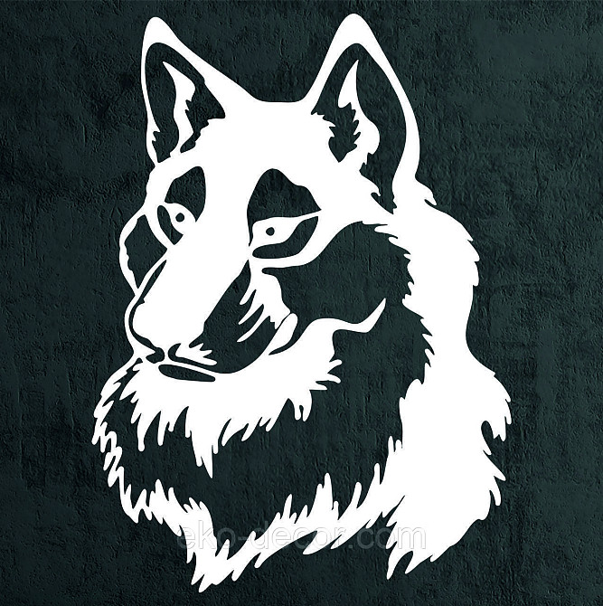 Декоративне настінне Панно «Вовк», Декор на стіну 90*65 см, Білий Київ - фото 5