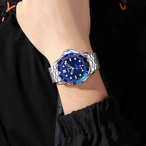 Skmei 9276SSIBU Silver-Blue Steel Strap SBR Киев
