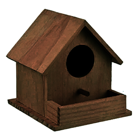 Кормушка со скворечником 